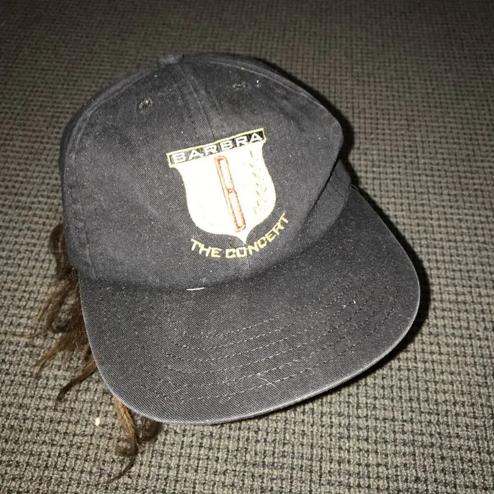 Barbra Streisand‎ 1994 The Concert Black Baseball Cap Strapback Mens Adjustable